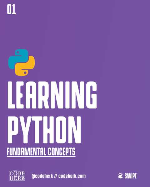 Learning Python: Fundamental Concepts